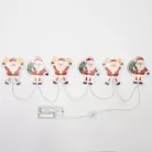 MLS6 Home MLS6 LED-es mikulás fényfüzér, szilikon, 6db melegfehér LED, elemes tápellátás, beltéri k