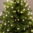 HOME ML 120/WW micro LED-es fényfüzérköteg, 120 db melegfehér micro LED, 6 ágú, vékony, ezüstszínű vezeték, hálózati adapter, kül- és beltéri kivitel