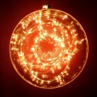 HOME ML 120/WW micro LED-es fényfüzérköteg, 120 db melegfehér micro LED, 6 ágú, vékony, ezüstszínű vezeték, hálózati adapter, kül- és beltéri kivitel