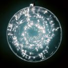 HOME ML 160/WH micro LED-es fényfüzér, 15,9 m / 160 db hidegfehér micro LED, állófényű, vékony vezeték, hálózati adapter, kül- és beltéri kivitel