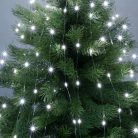 HOME ML 200/WH micro LED-es fényfüzérköteg, 200 db hidegfehér micro LED, 10 ágú, vékony, ezüstszínű vezeték, hálózati adapter, kül- és beltéri kivitel