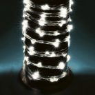 HOME ML 200/WH micro LED-es fényfüzérköteg, 200 db hidegfehér micro LED, 10 ágú, vékony, ezüstszínű vezeték, hálózati adapter, kül- és beltéri kivitel