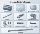 HOME MONOBLOCK8 monoblokk hűtő-fűtő klíma, 2,45 kW, 4 üzemmód, PTC kiegészítő fűtés, wifi, távirányító, LED kijelző