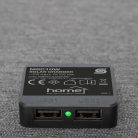 MSC10W HOME MSC10W hordozható napelemes USB töltő, összecsukható, 10Watt, 2xUSB, LED töltésjelző, f