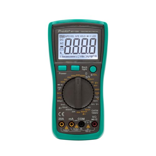 MT-1280 Pro’skit MT-1280 professzionális multiméter, AC/DC áram, feszültség, ellenállás, frekvencia