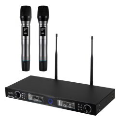 MVN_910 SAL MVN 910 vezeték nélküli mikrofonszett, digitális zajszűrés, 2x100 csatorna, ~140 m ható