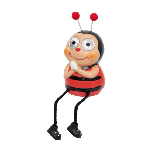 MX645 Home MX645 napelemes kerti lámpa, katica forma, 2 db hidegfehér LED, políresin, 40 mAh akkumu