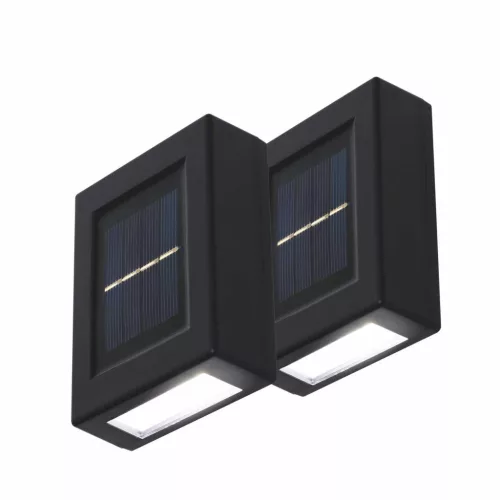 MX658 HOME MX658 napelemes falilámpa szett, 2db-os szett, 2db hidegfehér LED, cserélhető AA akkumul
