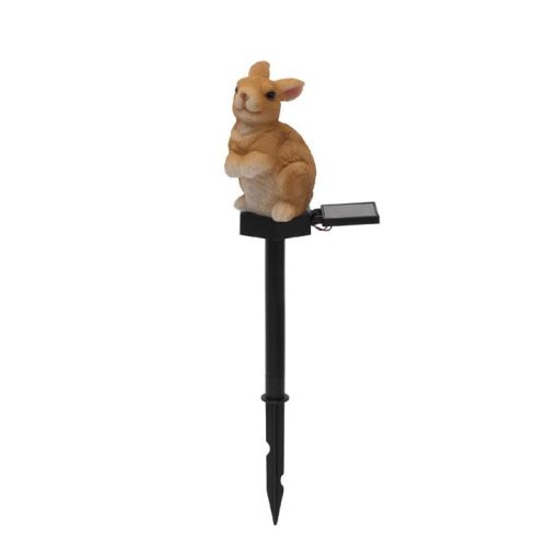 MX671N Home MX671N napelemes kerti lámpa, nyúl, 1 db melegfehér LED, akkumulátor, műgyanta, leszúrh