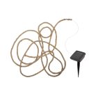 MXROPE HOME MXROPE napelemes fényfüzér kötélen, 52 db melegfehér LED, 2 üzemmód, 5 méter hosszú, cs