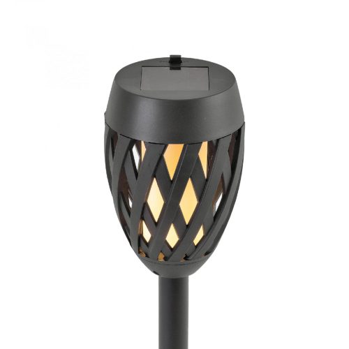 HOME MX 200 napelemes kerti fáklya, 12 LED, automatikus, napelem és töltő, időjárásálló