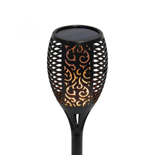 HOME MX 300 napelemes kerti fáklya, 72 LED, automatikus, napelem és töltő, időjárásálló