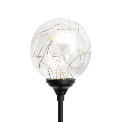 MX_623 Home MX 623 napelemes kerti lámpa, 20 microLED, üveg, időjárásálló, automatikus, színes