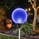 HOME MX 625 napelemes kerti lámpa, 1 db színváltó LED, üveg, időjárásálló, automatikus, színes