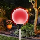 HOME MX 625 napelemes kerti lámpa, 1 db színváltó LED, üveg, időjárásálló, automatikus, színes