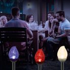 MX_815 Home MX 815 napelemes kerti lámpa, 1 db LED, fém és üveg, időjárásálló, automatikus, színes
