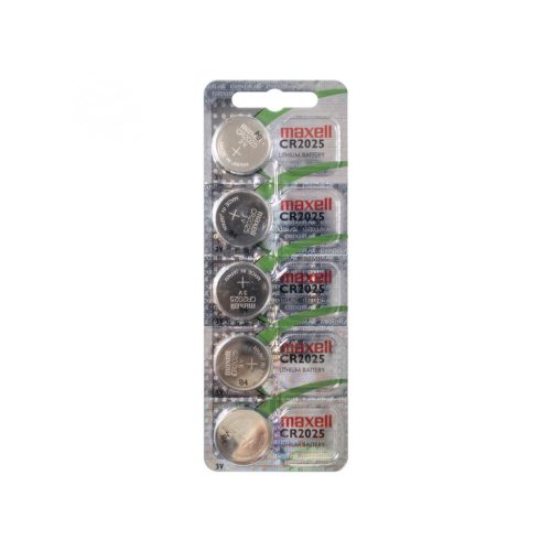 Maxell_CR2025 Maxell CR2025 gombelem, lítium, 3V, 5 db/csomag