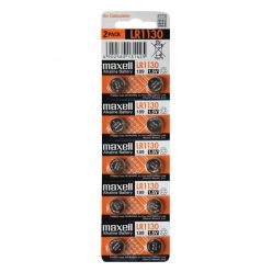 Maxell_LR1130 Maxell LR1130 gombelem, LR1130, alkáli, 1,5V, 10 db/csomag