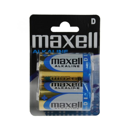Maxell_LR20 Maxell LR20 D elem, féltartós, góliát, 1,5V, 2 db/csomag