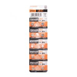 Maxell_LR41 Maxell LR41 gombelem, alkáli, LR41, 1,5V, 10 db/csomag