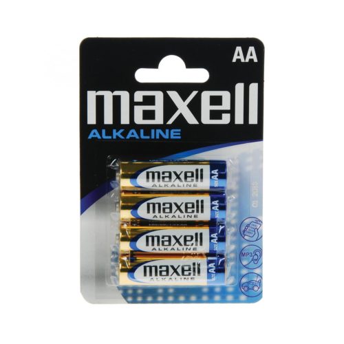 Maxell_LR6 Maxell LR6 AA elem, alkáli, ceruza, 1,5V, 4 db/csomag