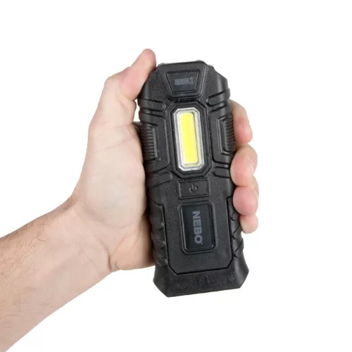 NE6526 NEBO ARMOR 3 szerelő- és zseblámpa, NE6526, 360 lm - 40 lm, IPX7, Direct-to-Red funkció, acé