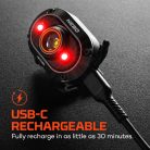 NEB-HLP-0023-H NEBO NEB-HLP-0023-H MYCRO 450 fejlámpa, 450 lumen, IPX4 víz- és ütésálló, akkumuláto