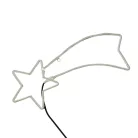 NEON_1 Home NEON 1 hullócsillag figura, LED-es neon fény, két oldalú, fém váz, IP44, kültéri, belté