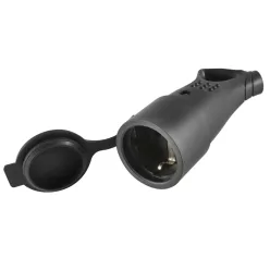 NGA_01 Home NGA 01 földelt aljzat 45°-os kábelvezetéssel, aljzat gyermekvédelemmel, kül- és beltére