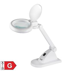   HOME NKLL 06 LED-es nagyítós asztali lámpa, 30 hidegfényű LED, 6500 K, 400 lm, 3 dioptria nagyítás, 12 dioptria másodlagos lencse