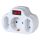 NVK_3_WH Home NVK 3/WH hálózati elosztó, kapcsolós 3 aljzat ( 1 földelt + 2 euró ), 250 V ~/ 50 Hz 