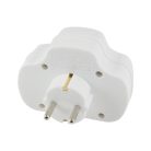 NVK_3_WH Home NVK 3/WH hálózati elosztó, kapcsolós 3 aljzat ( 1 földelt + 2 euró ), 250 V ~/ 50 Hz 