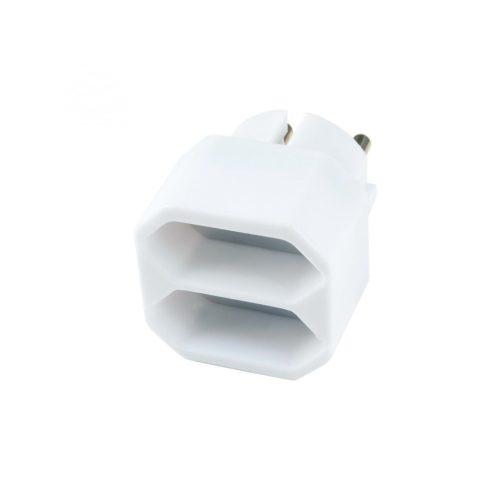 NV_1_WH Home NV 1/WH hálózati elosztó, 2 EURO aljzat gyermekvédelemmel ellátva, 2x500W, fehér