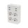 HOME NV 4 USB tálcás USB-s elosztó, 4 földelt aljzat, 4 USB aljzat össz 2,4A, elforgatható csatlakozódugó, max.3680W