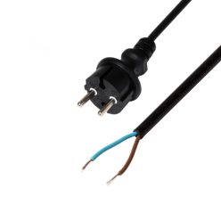   HOME N 10-5/1,0 hálózati csatlakozókábel, 5 m, H05RN-F 2 x 1,0 mm2 gumikábel,  IP44 védettség, max.2300W, fekete