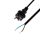 HOME N 10-5/1,0 hálózati csatlakozókábel, 5 m, H05RN-F 2 x 1,0 mm2 gumikábel,  IP44 védettség, max.2300W, fekete