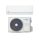 MDV ONE-035-SP One oldalfali split klíma, 3,5 kW, A++, Wifi, négyirányú légterelés, hűtő-fűtő, karterfűtés, csepptálca fűtés