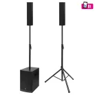 PAS12W243S SAL PAS12W243S sztereó professzionális oszlopsugárzó hangrendszer, 800 W, Bluetooth TWS,