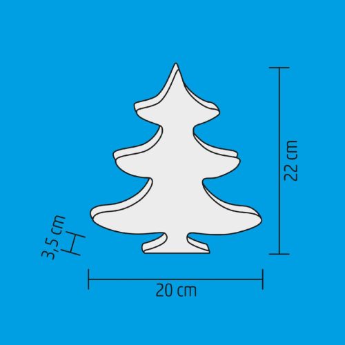 PLM_7_T Home PLM 7/T LED-es asztali dísz, fenyő, 7 db LED, műanyag