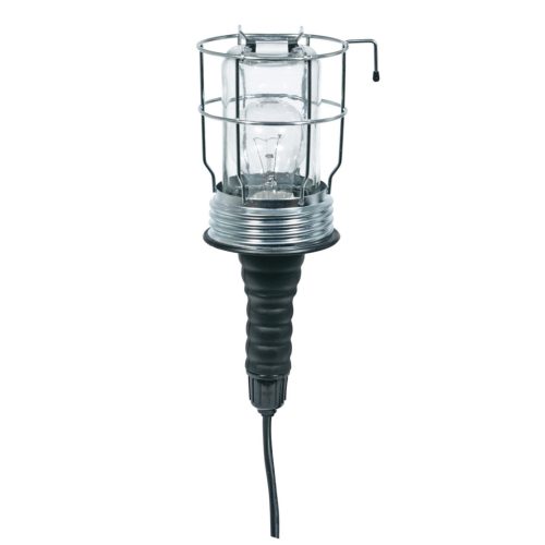 PL_20 Home PL 20 szerelőlámpa, 60 W, E27, IP54, fém rács, gumi markolat, kettős szigetelés