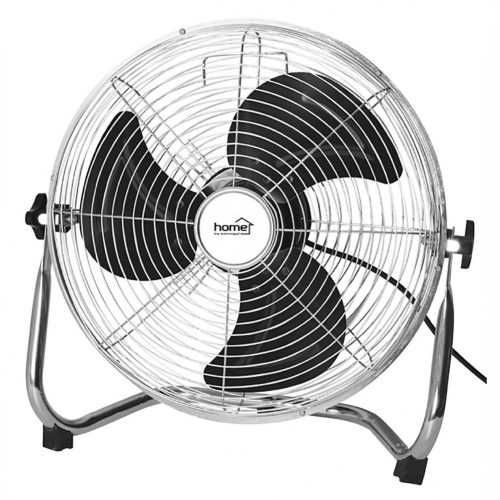 HOME PVR 35 padlóventilátor, 60 W, 3 fokozat, 35 cm-es lapátátmérő, állítható fejdőlésszög, fém lapátok, fém rács