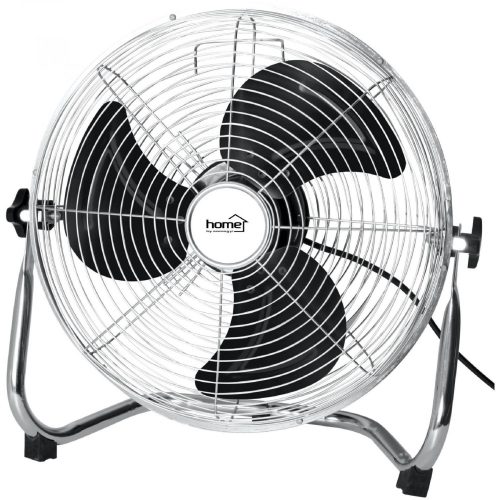 HOME PVR 50 padlóventilátor, 120 W, 3 fokozat, 50 cm-es lapátátmérő, állítható fejdőlésszög, fém lapátok, fém rács