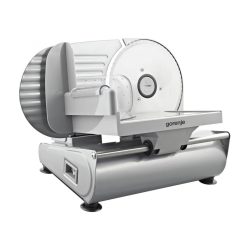 R506E Gorenje R506E szeletelőgép, 150 W, 19 cm pengeátmérő, rozsdamentes acél, max. 15 mm-es szelet