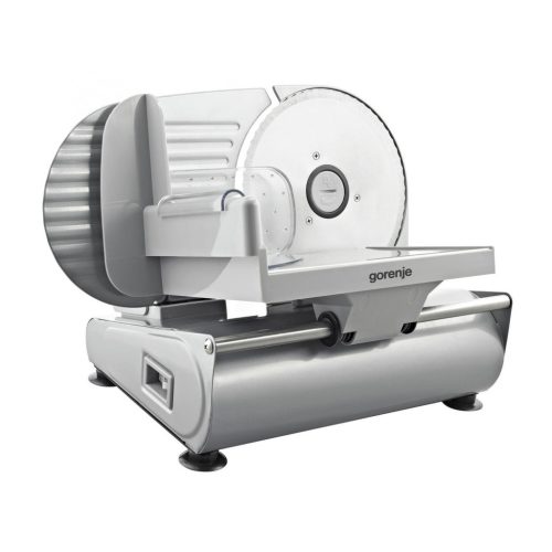 R506E Gorenje R506E szeletelőgép, 150 W, 19 cm pengeátmérő, rozsdamentes acél, max. 15 mm-es szelet