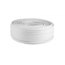 RG_6-32_WH Home RG 6-32/WH koax kábel, 75 Ohm, PVC és PE szigetelés, réz ér, 32 szál rézharisnya, a