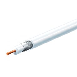 RG_6U-500_WH Home RG 6U-500/WH koax kábel, 75 Ohm, PVC és PE szigetelés, réz bevonatú acél ér, 48 s