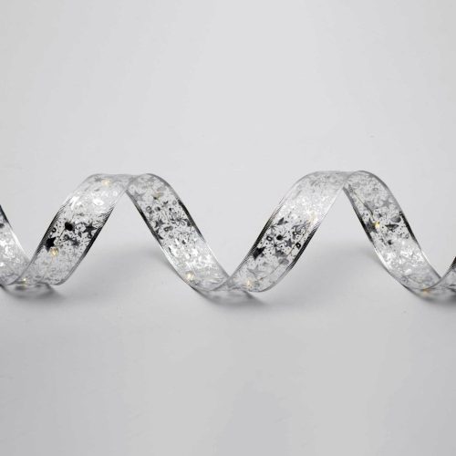 RLS15WH Home RLS15WH LED-es szalag mintákkal, ezüst színű szalag, 8 funkció, 150db hidegfehér LED, 