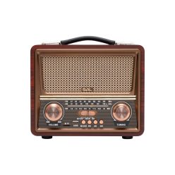 RRT22 SAL RRT22 hordozható retró rádió multimédia lejátszóval, Bluetooth hangszóró, 3-sávos rádió, 