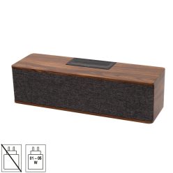 RRT7 SAL RRT7 sztereó retro hangszóró, vezeték nélküli, 2x5W, FM rádió, Bluetooth, beépített akkumu