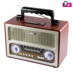 RRT_3B SAL RRT 3B retro táskarádió, multimédia lejátszó, BT, USB/MicroSD, AUX, Rádió, ~12 óra üzemi